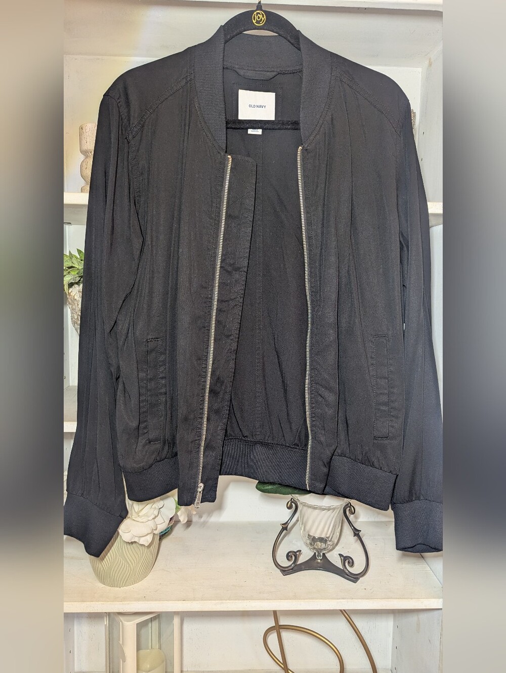 Old Navy Black Bomber Jacket - Women's